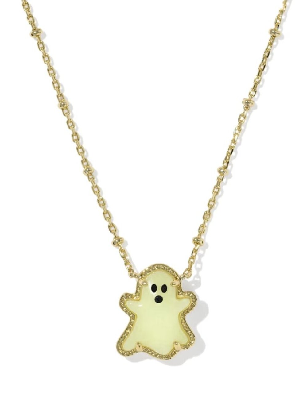 Ghost Gold Short Pendant Necklace